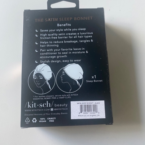 NWT Satin Sleep Bonnet - Picture 2 of 2